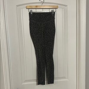 lululemon athletica Green Leopard Print Leggings